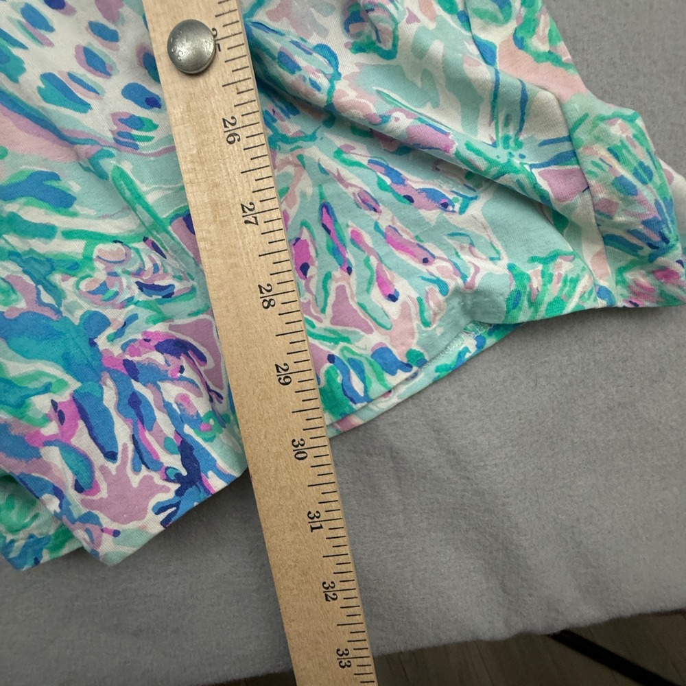 Lilly Pulitzer Karlie Wrap Romper Women Medium Amethyst Tint Crayesa Floral Wrap - Picture 15 of 16